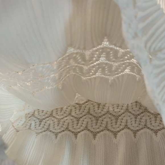 Vestique Long Sleeve Boho White Top Size Medium - Picture 14 of 17
